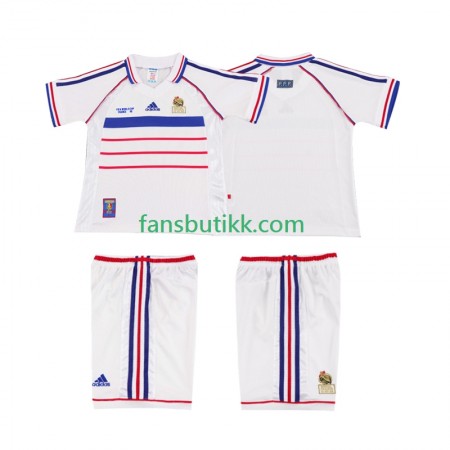 Fotballdrakt Frankrike Barn Retro Bortetrøye 1998 Kortermet